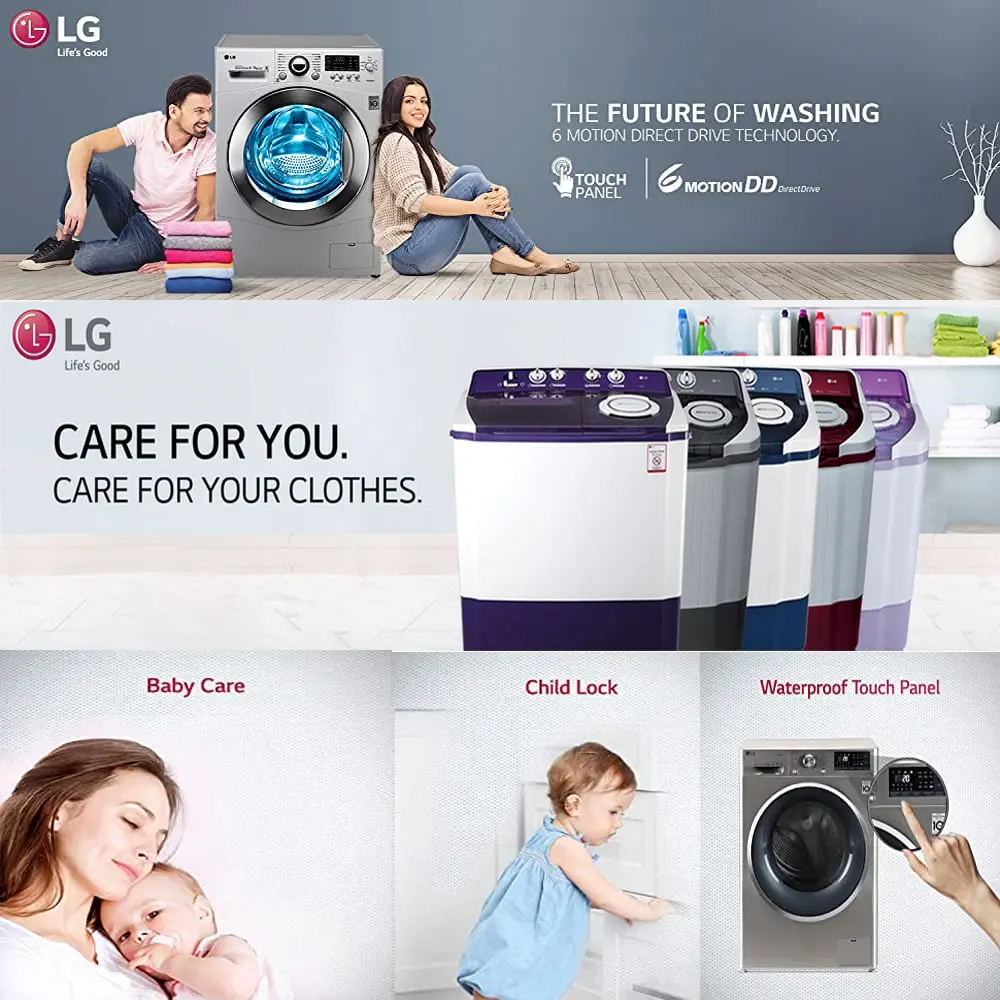 LG Washing Machine With Dryer India